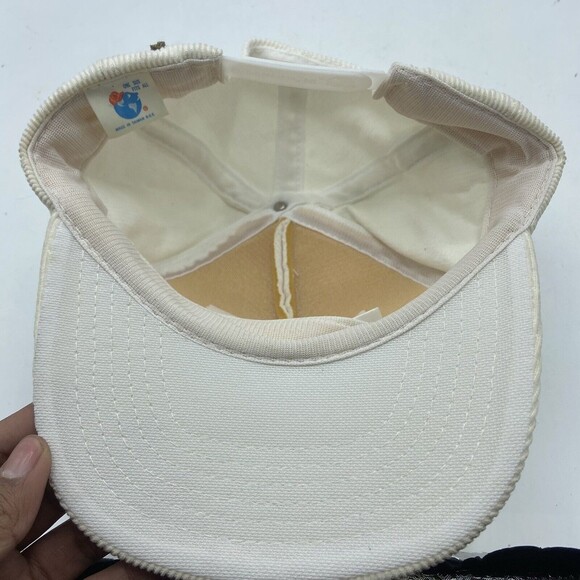 VTG 1989 75th Rose Bowl USC Trojans Michigan Wolverines Corduroy Snapback Hat - Picture 3 of 4